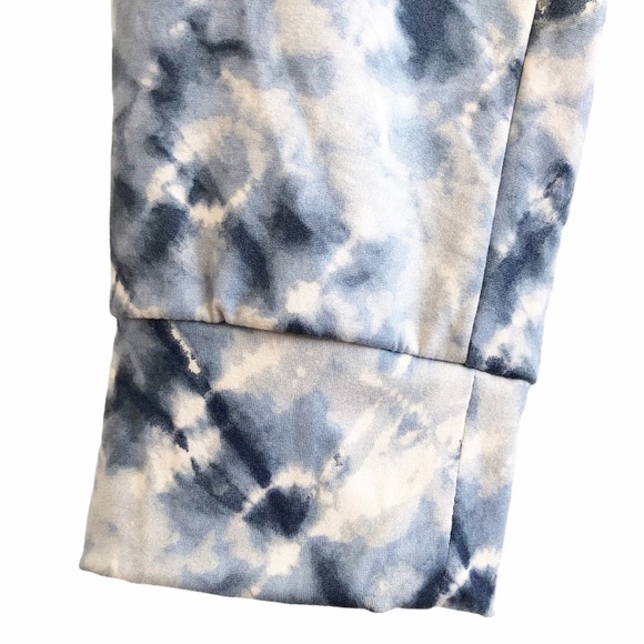 LUCKY BRAND NWT Tie Dye Jogger Lounge Pant Size Medium in Blue and White - Picture 8 of 15